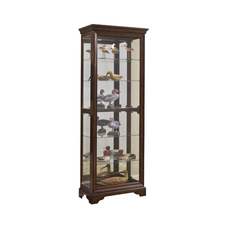 Nancy lighted shop curio cabinet